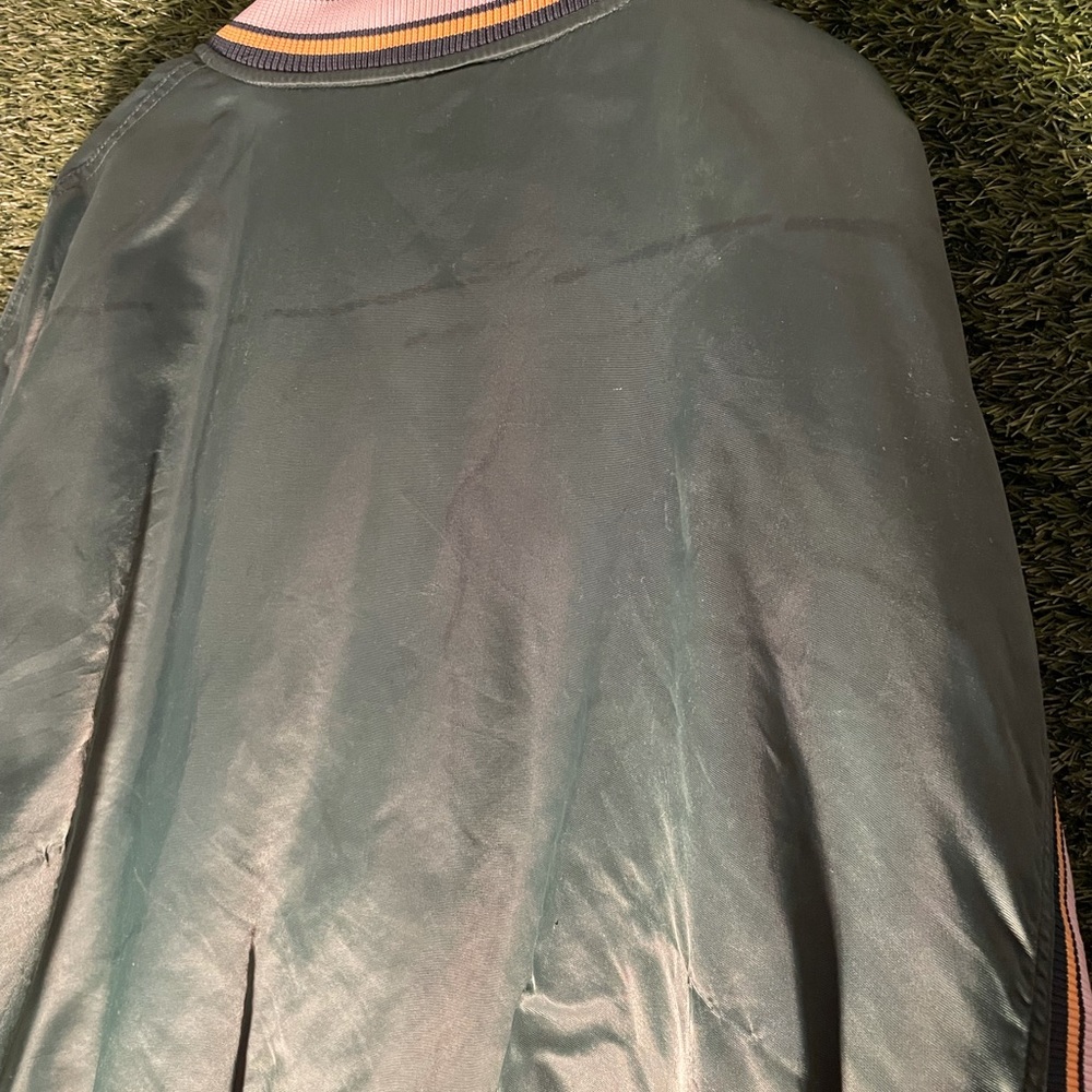 Vintage Green Bay Packers NFL Pro Player Bomber Varsity Jacket - Picture 7 of 8